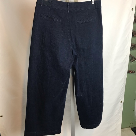 Zara Trafaluc dark denim sz 8 culottes - Picture 2 of 5